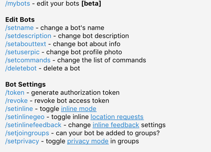 如何创建我自己的电报机器人并且获取api(Telegram Bot)